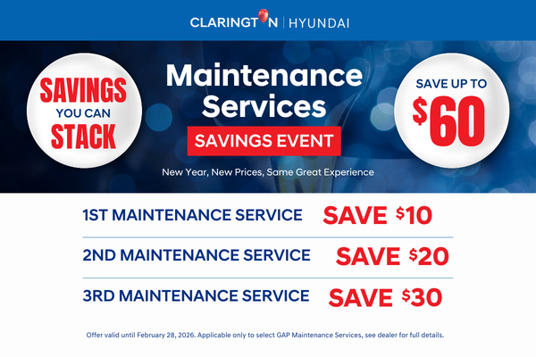Maintenance Services Savings Event